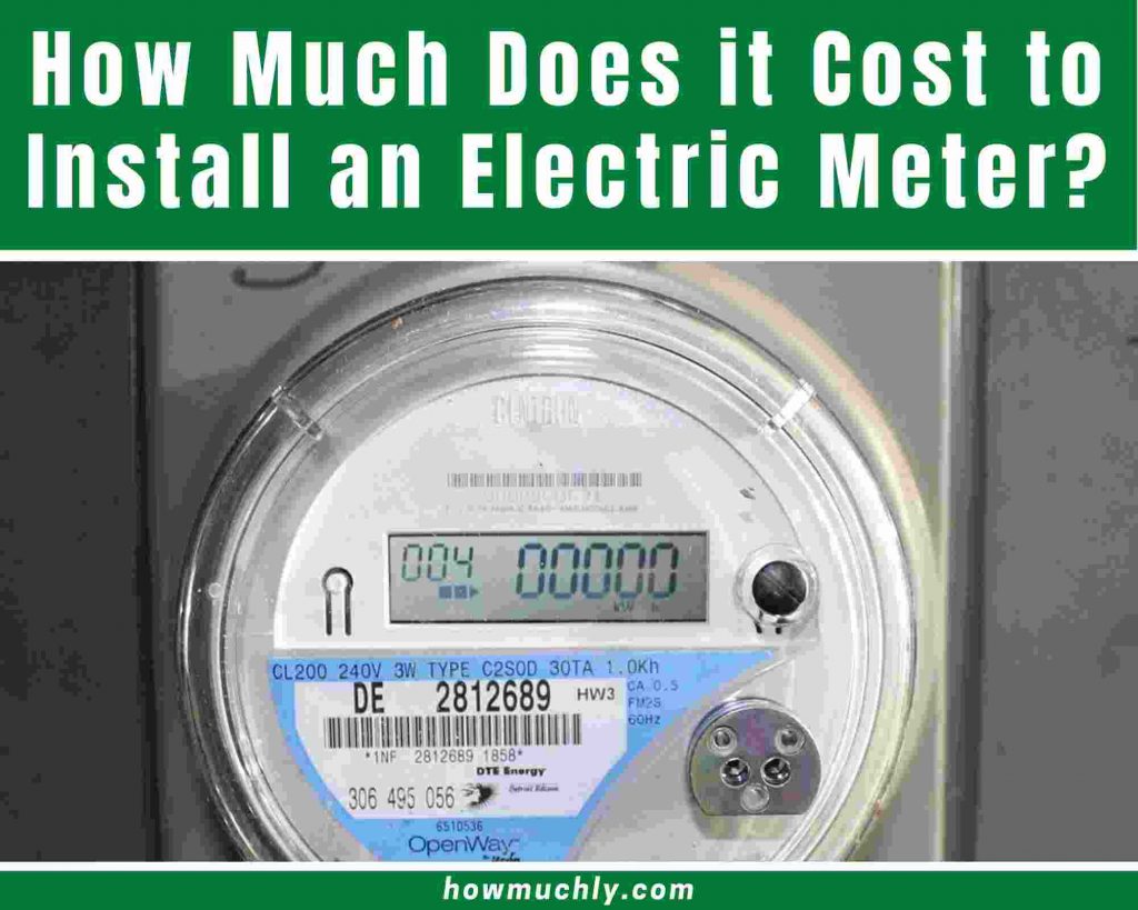 How much does it cost to install an electric meter